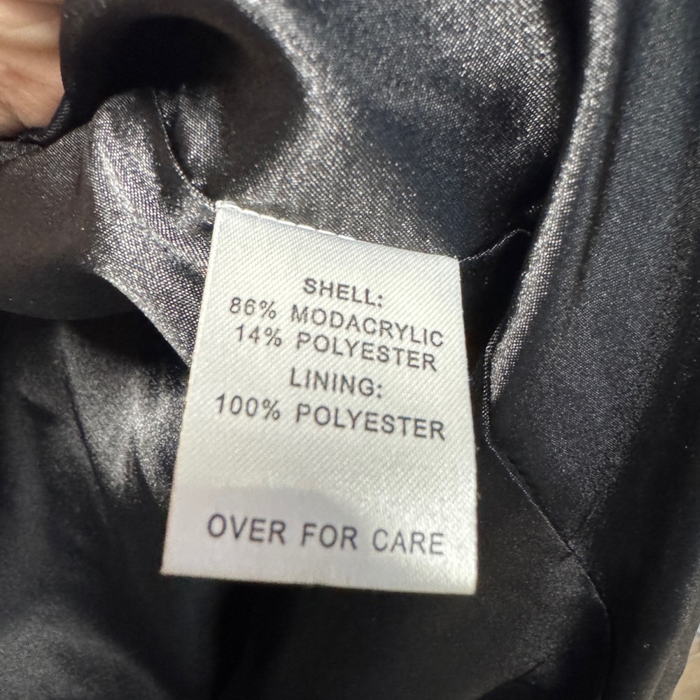 Luxurious Marvin Richards Black Faux Mink Fur Coat - Picture 11 of 13